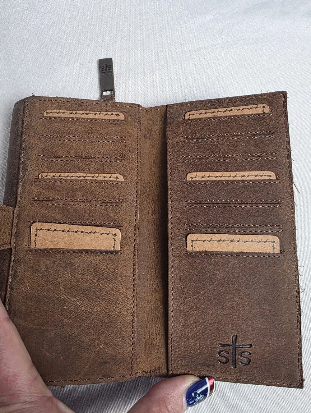 STS Ranchwear Leather Wallet Western Cowgirl Rugged New